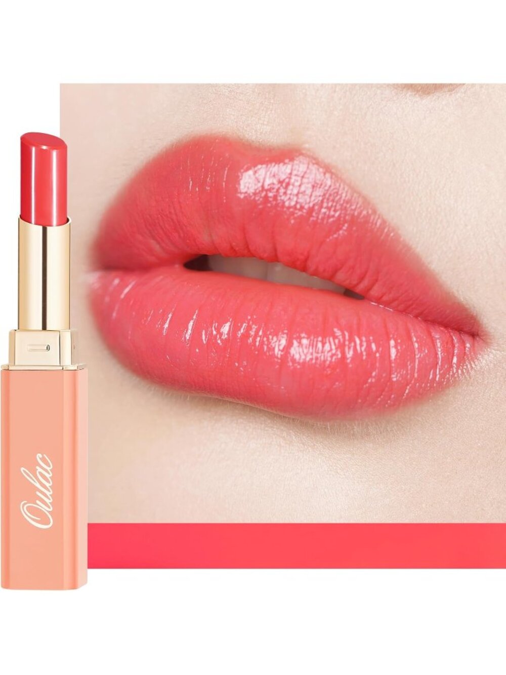 Moisture Shine Grace Pink Lipstick Glossy Finish Vegan Cruelty-Free Coverage